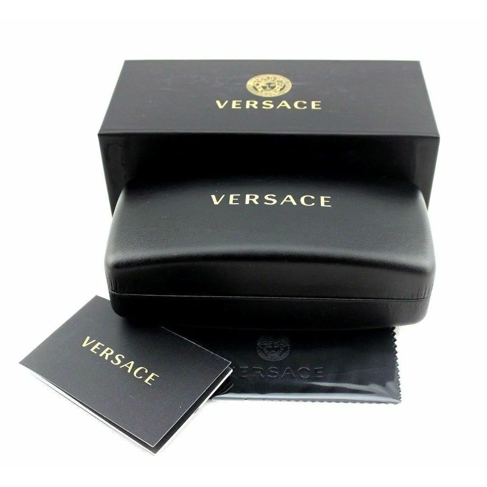 NWT Versace VE2260 Brown Transparent Aviator 60mm Sunglasses - Picture 2 of 2